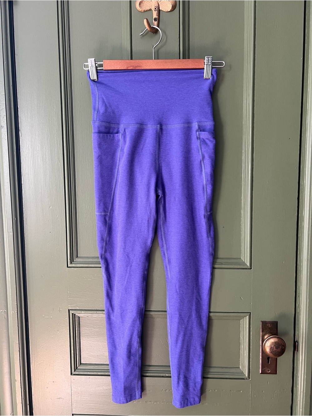 Beyond Yoga Purple Spacedye Leggings with Pockets
